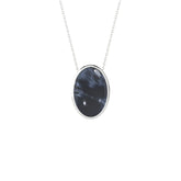 natural pietersite oval shape pendant necklace