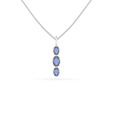 natural labradorite oval shape pendant necklace