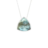 natural labradorite trillion shape pendant necklace