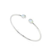 natural ethiopian-opal rough shape twister bracelet