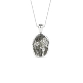 natural meteorite rough shape pendant necklace