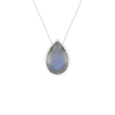 natural labradorite pear shape pendant necklace