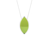 natural peridot marquise shape pendant necklace