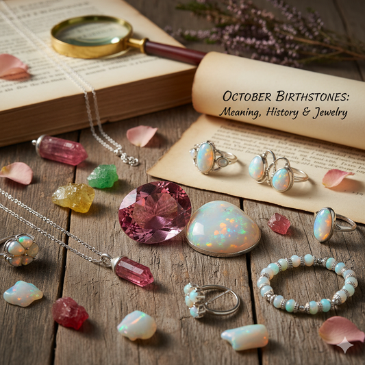 October Birthstones - Tourmaline and Opal: Meaning, History & Jewelry