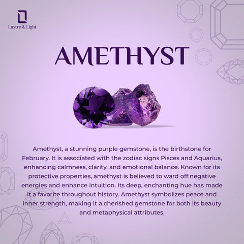 natural amethyst hexagon shape pendant necklace