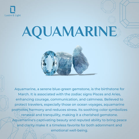 aquamarine round cut stackable bezel-set ring