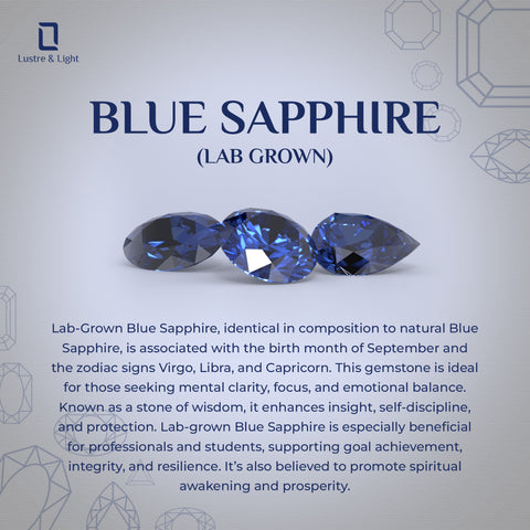 lab-grown blue-sapphire oval solitaire engagement ring