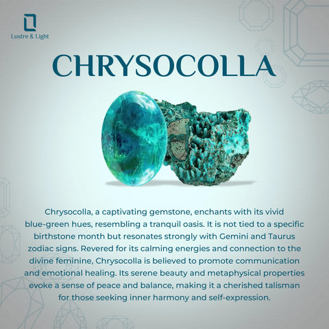 natural chrysocolla oval shape pendant necklace
