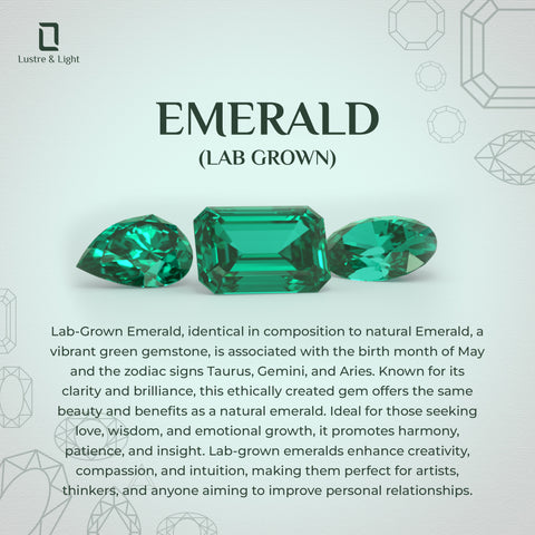 lab grown emerald heart solitaire engagement ring