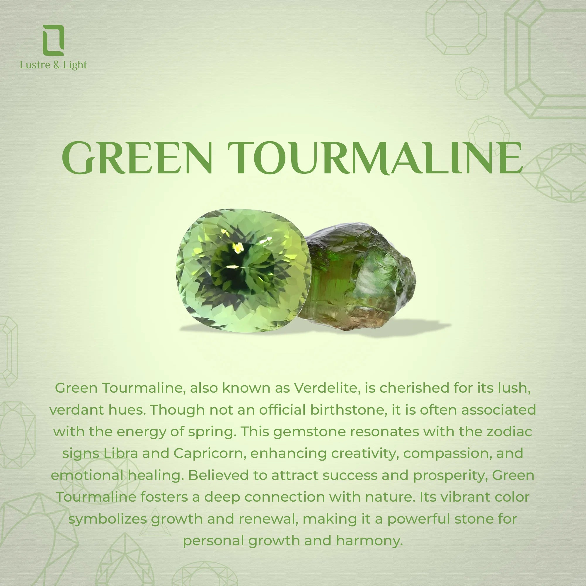 natural green tourmaline round shape stud earrings