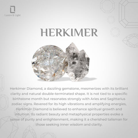 herkimer rough shape stackable bezel-set ring