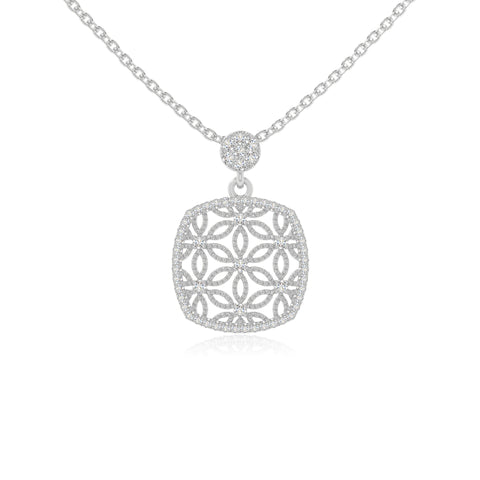 moissanite infinity love knot necklaces in sterling silver 