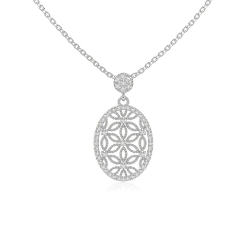 moissanite infinity love knot necklaces in sterling silver 