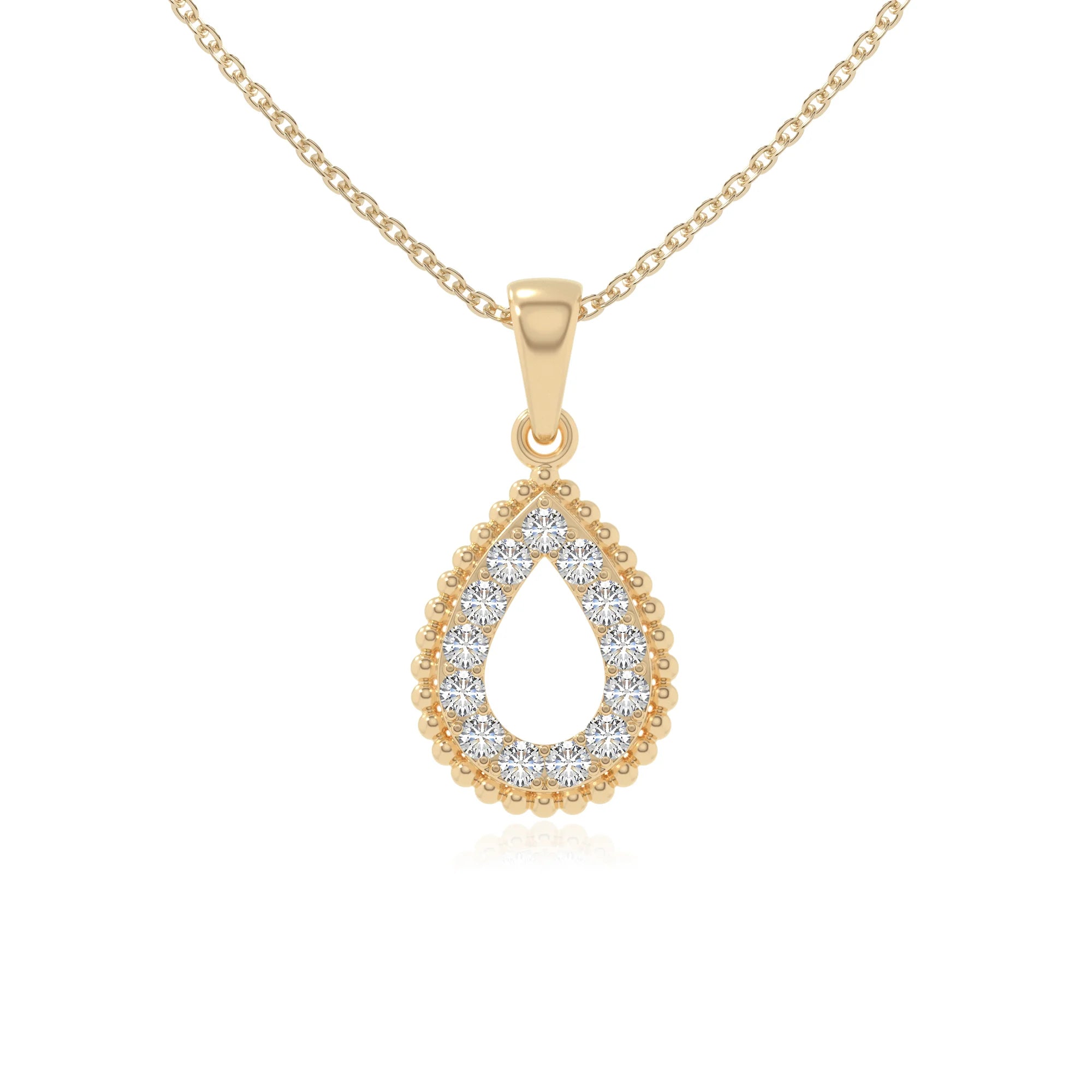 moissanite infinity love knot necklaces in yellow gold vermeil 