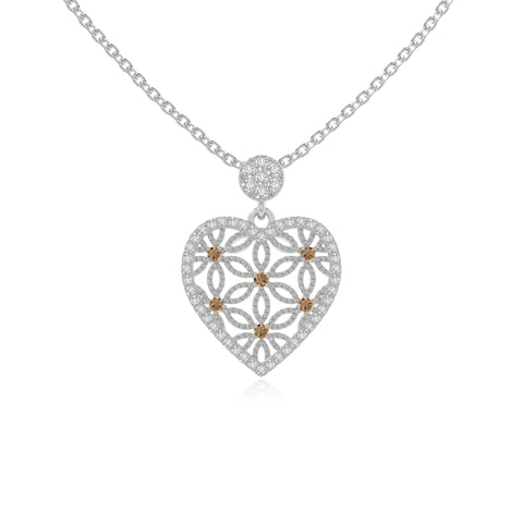 natural citrine infinity love knot necklaces in sterling silver 
