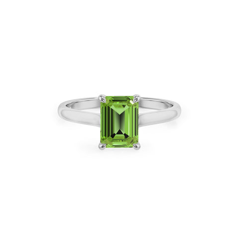 natural peridot peridot solitaire engagement ring