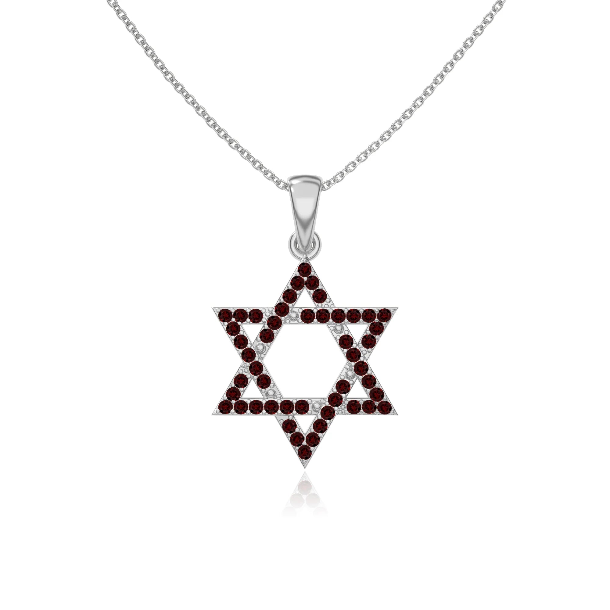 natural garnet infinity love knot necklaces in sterling silver 