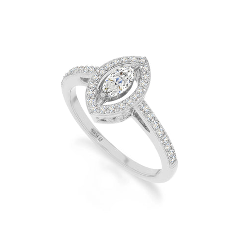 natural moissanite solitaire halo engagement rings in sterling silver 