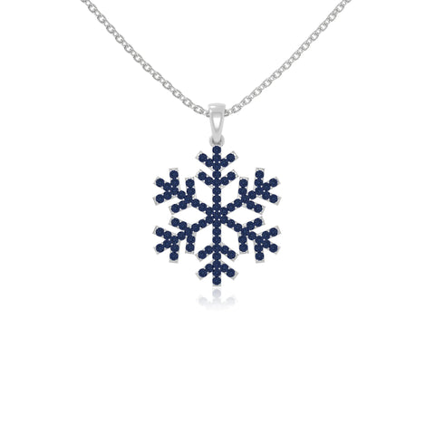 natural blue-sapphire infinity love knot necklaces in sterling silver 