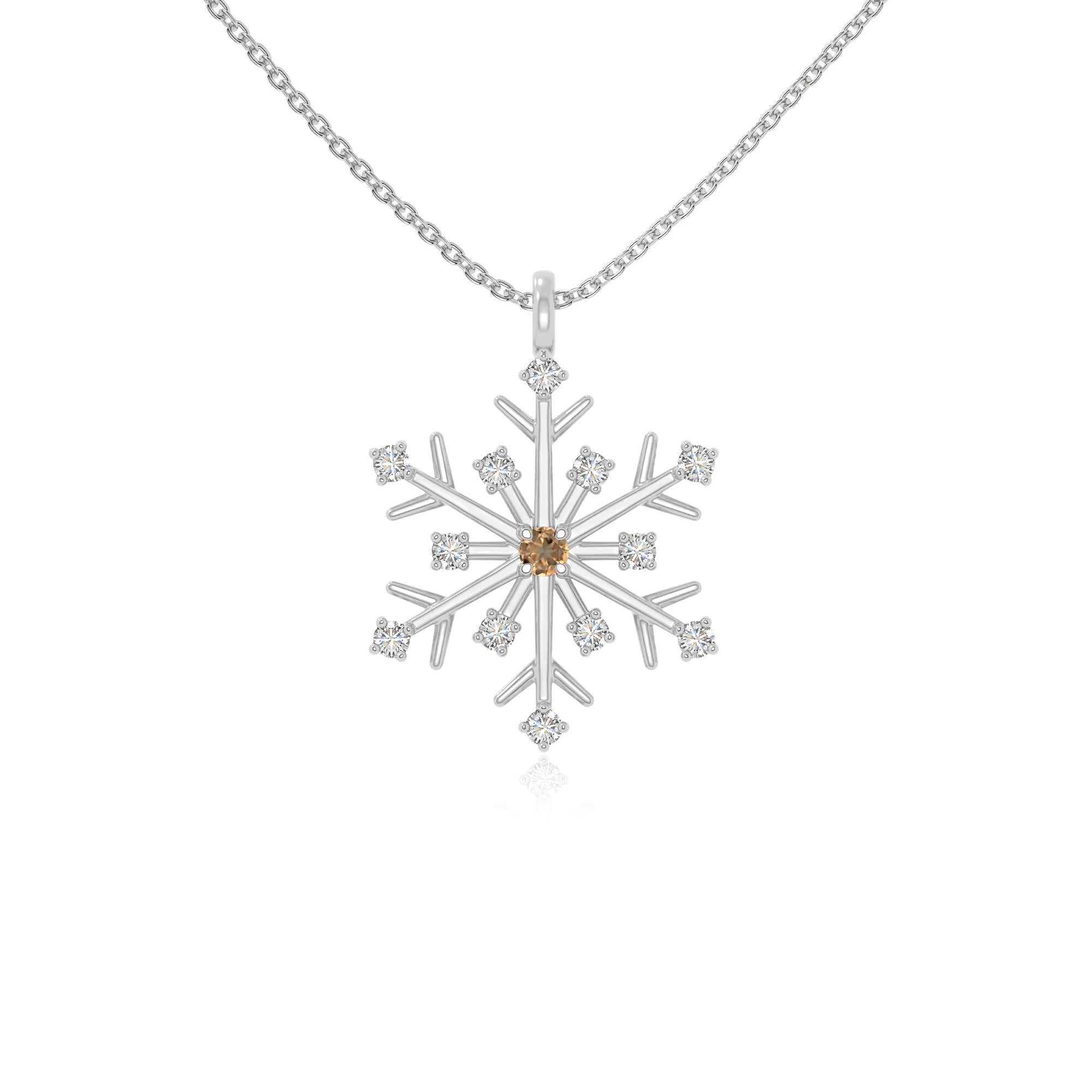 natural citrine infinity love knot necklaces in sterling silver 
