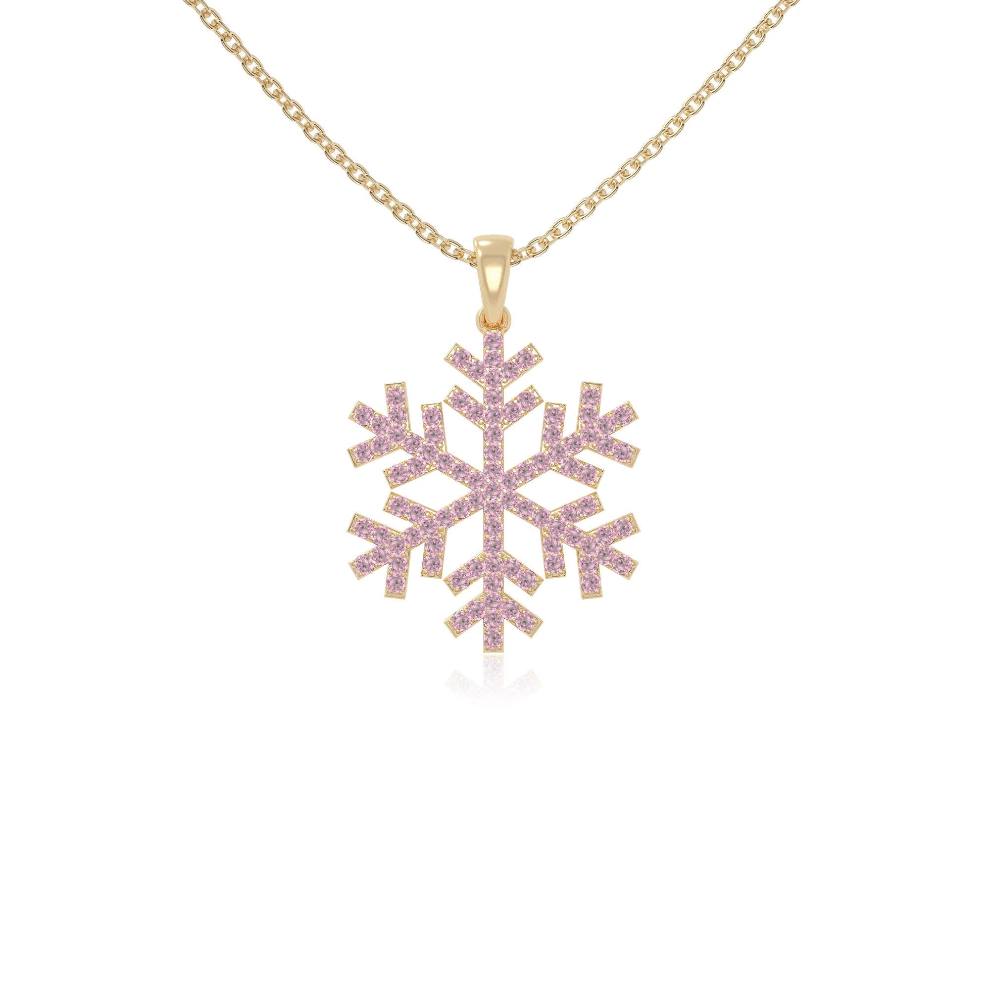 natural pink-tourmaline infinity love knot necklaces in yellow gold vermeil 