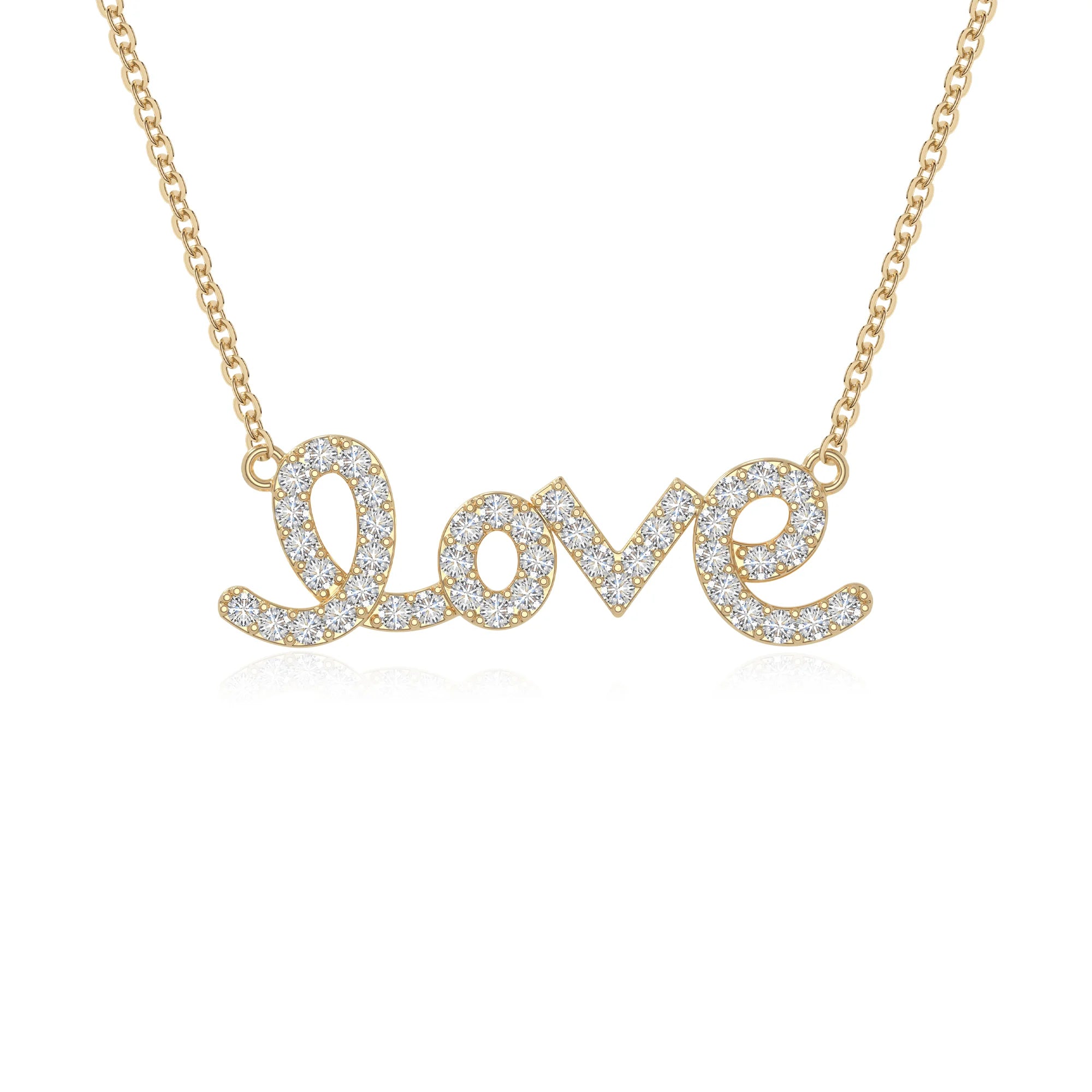 moissanite infinity love knot necklaces in yellow gold vermeil 