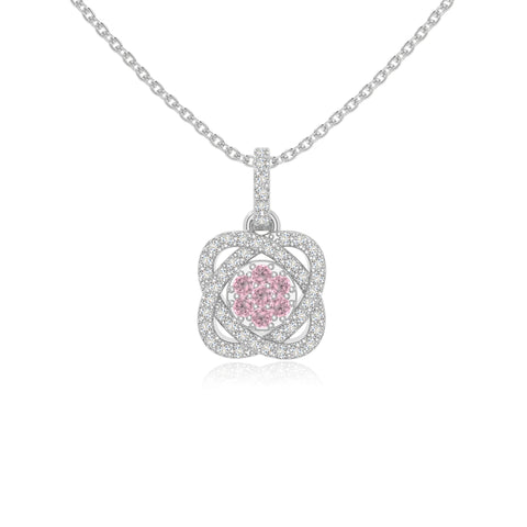 natural pink-tourmaline inner power necklaces in sterling silver 