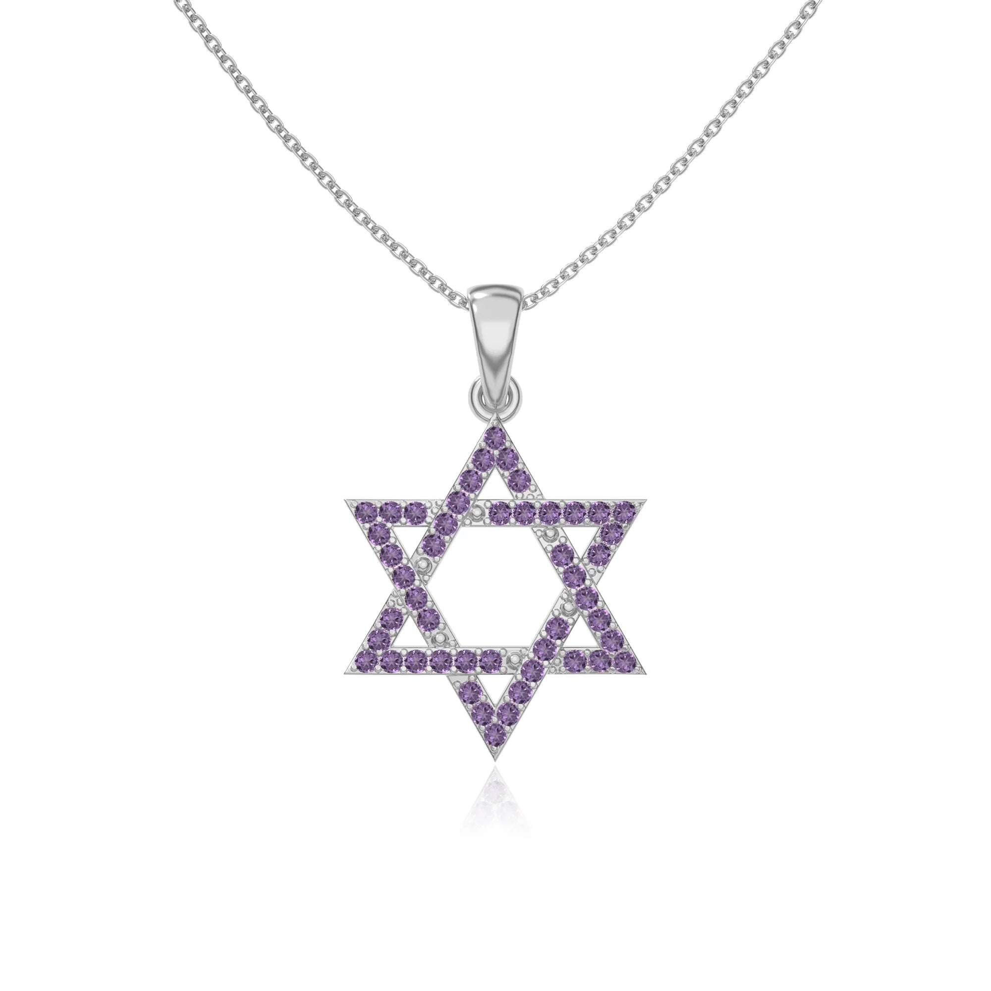 natural amethyst infinity love knot necklaces in sterling silver 