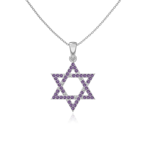 natural amethyst infinity love knot necklaces in sterling silver 