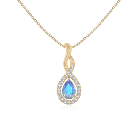 natural labradorite infinity necklaces in yellow gold vermeil 