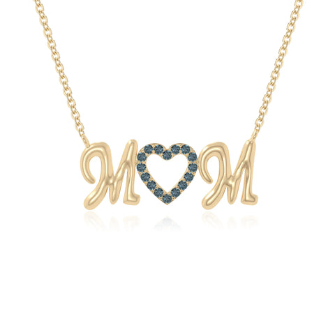 natural london-blue-topaz mom heart necklaces in yellow gold vermeil 