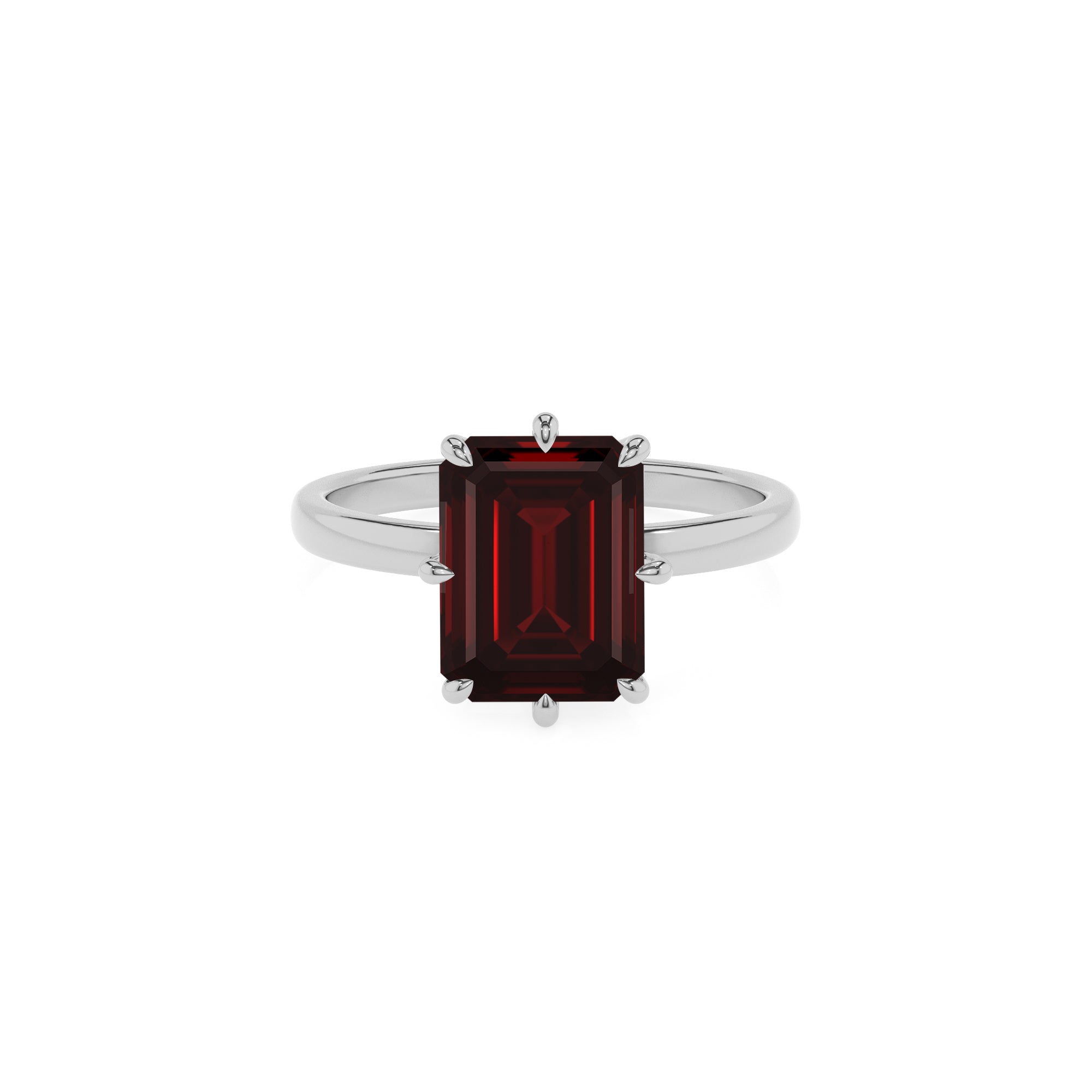 natural garnet garnet solitaire engagement ring