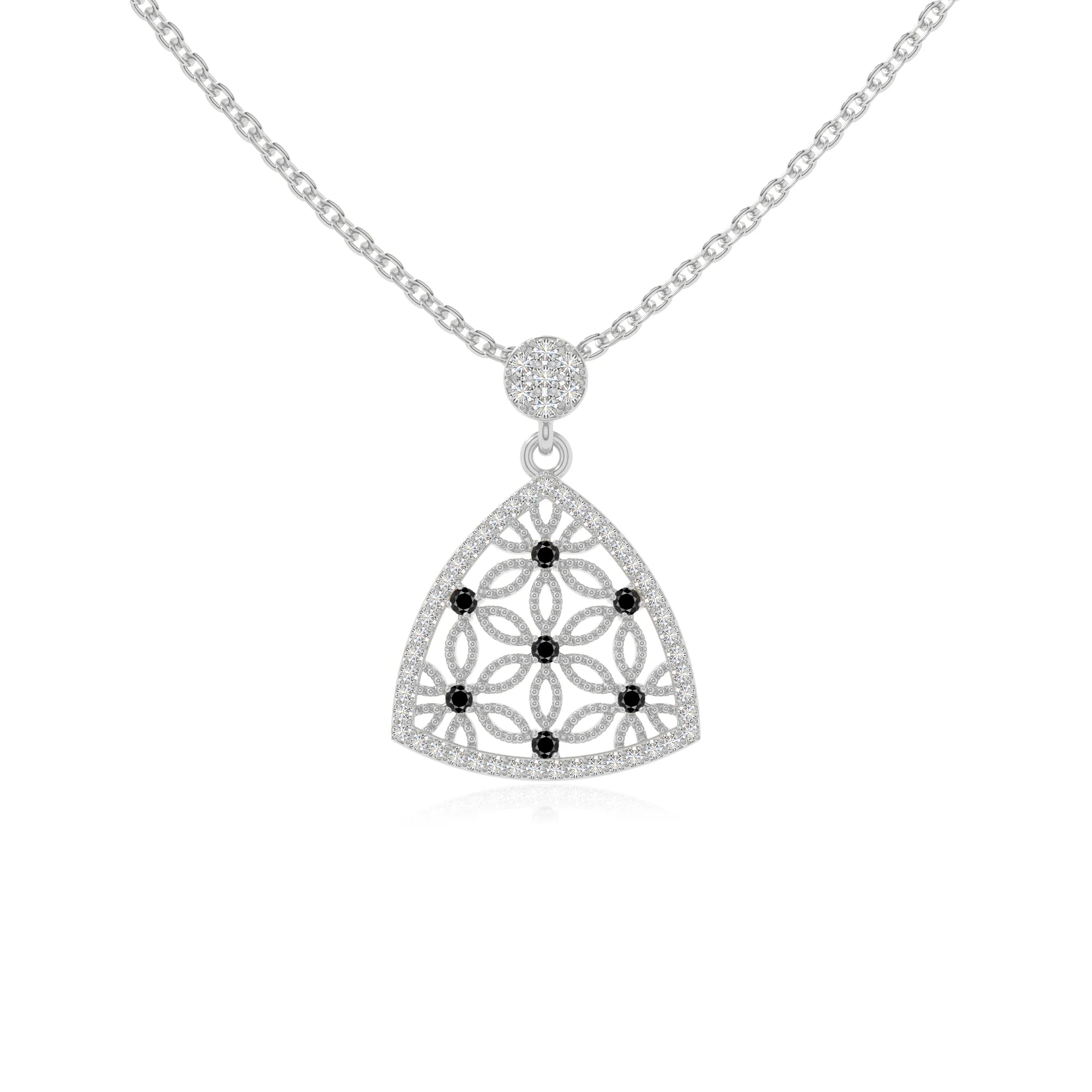 natural black-onyx infinity love knot necklaces in sterling silver 