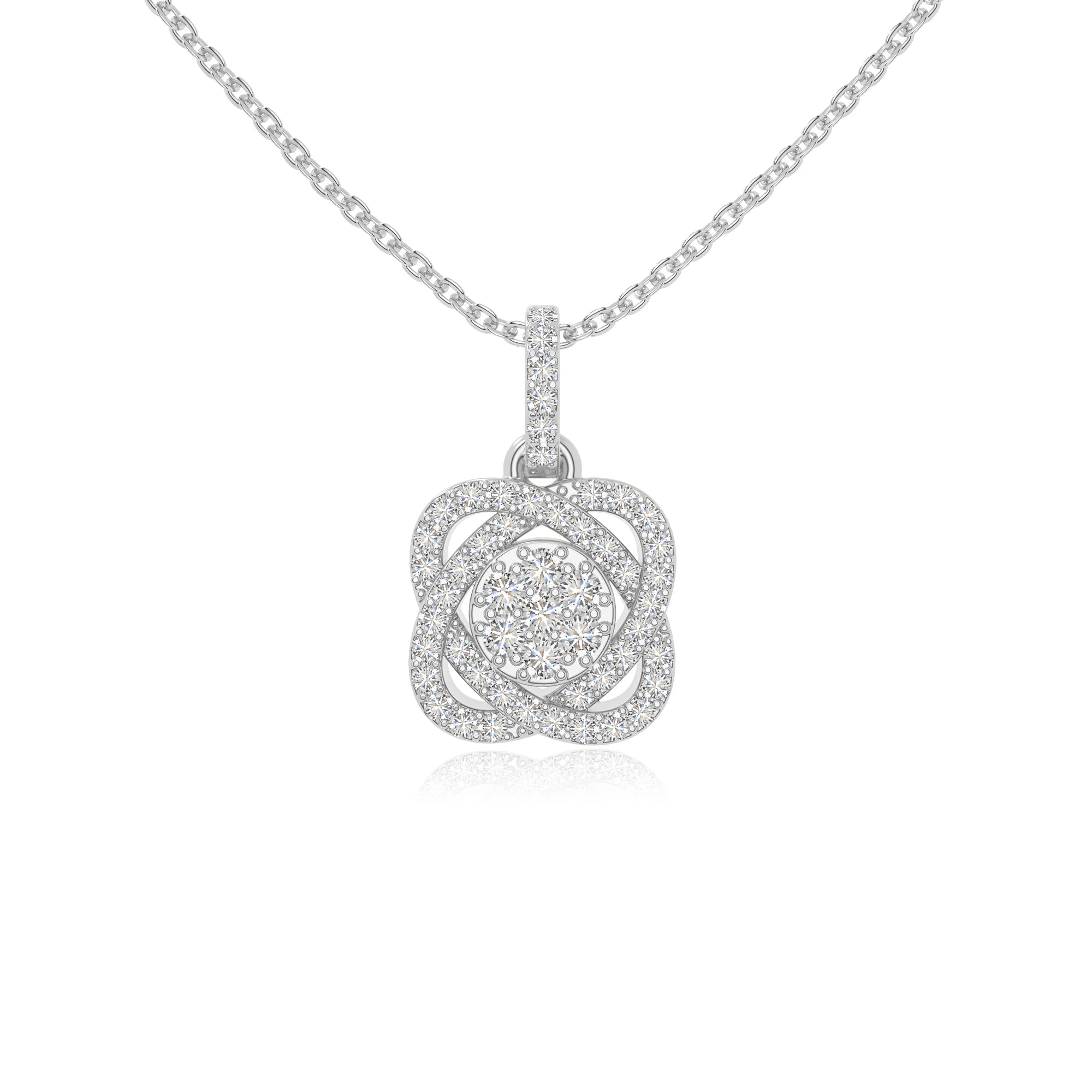 moissanite inner power necklaces in sterling silver 