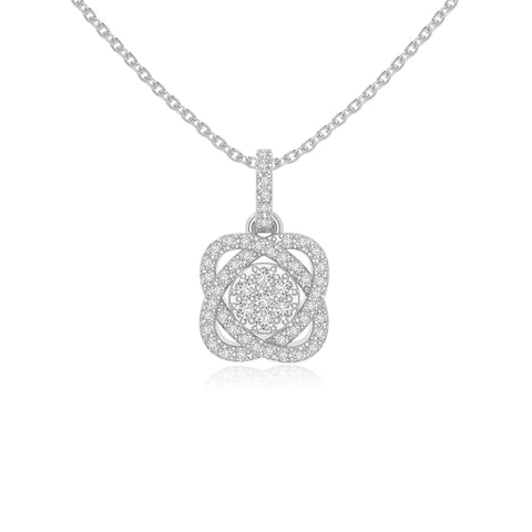 moissanite inner power necklaces in sterling silver 