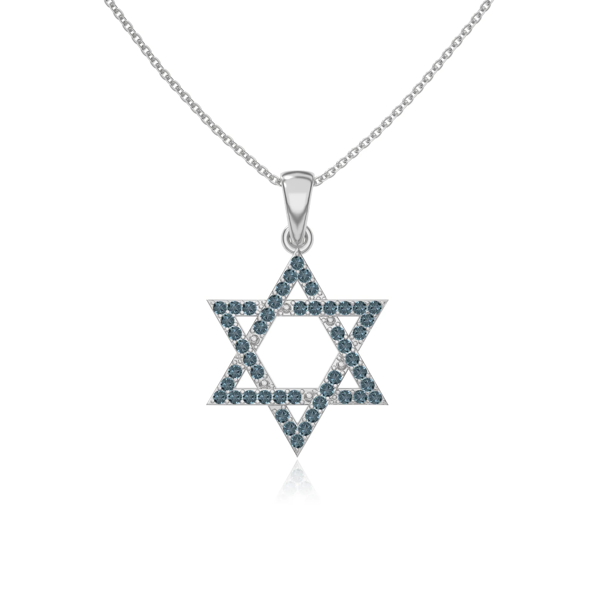 natural london-blue-topaz infinity love knot necklaces in sterling silver 