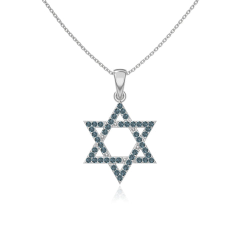 natural london-blue-topaz infinity love knot necklaces in sterling silver 