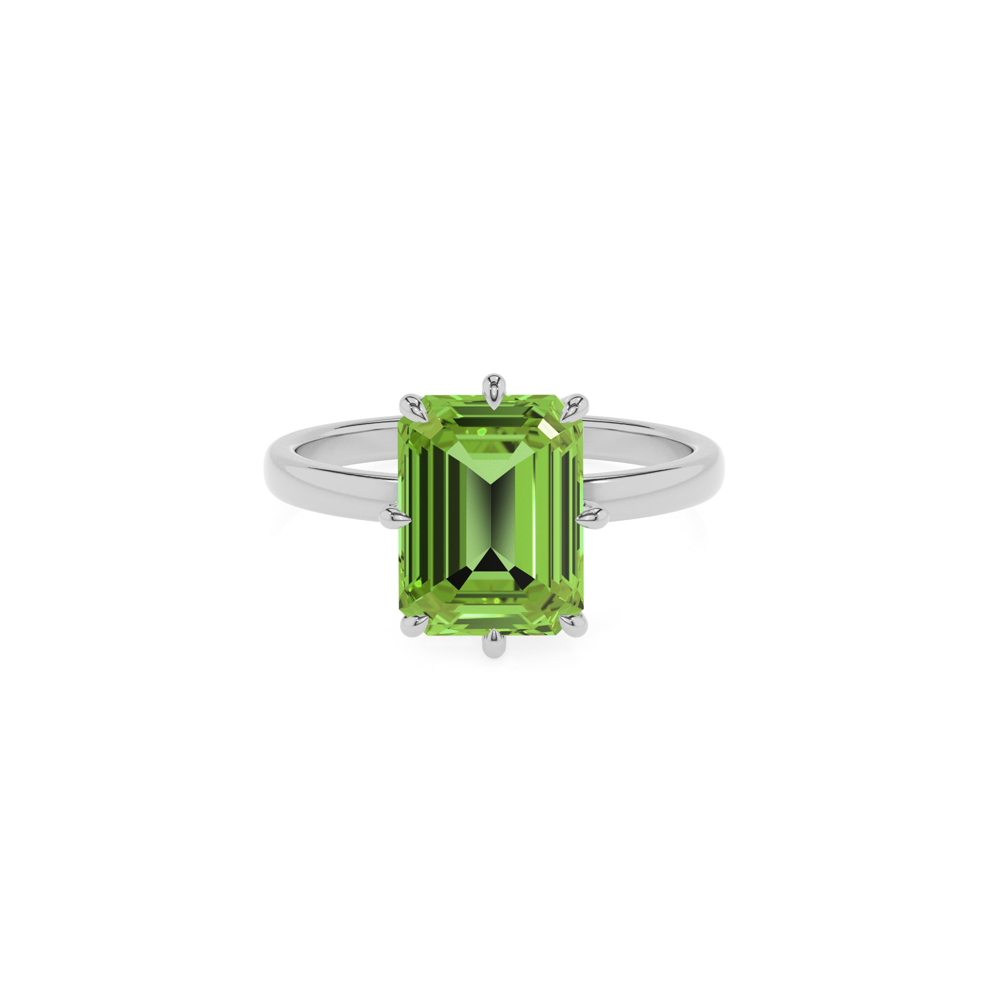 natural peridot peridot solitaire engagement ring