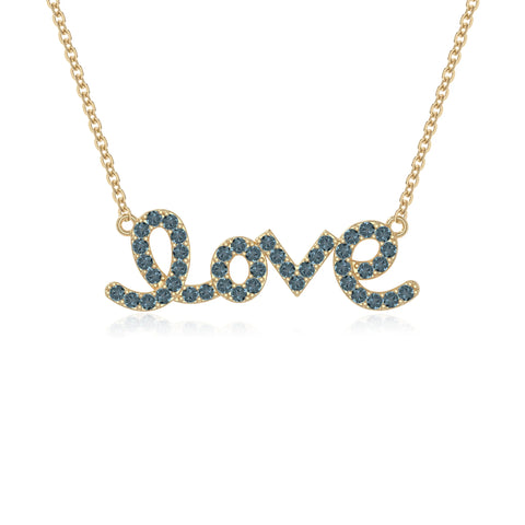 natural london-blue-topaz infinity love knot necklaces in yellow gold vermeil 