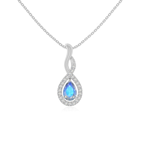 natural labradorite infinity necklaces in sterling silver 