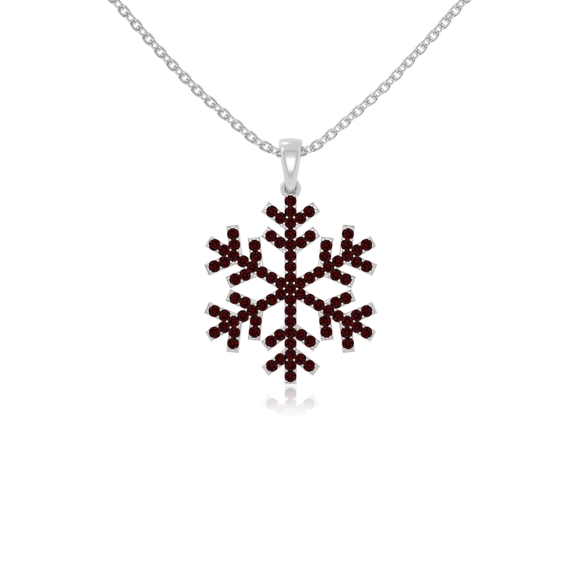 natural garnet infinity love knot necklaces in sterling silver 