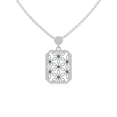 natural london-blue-topaz infinity love knot necklaces in sterling silver 