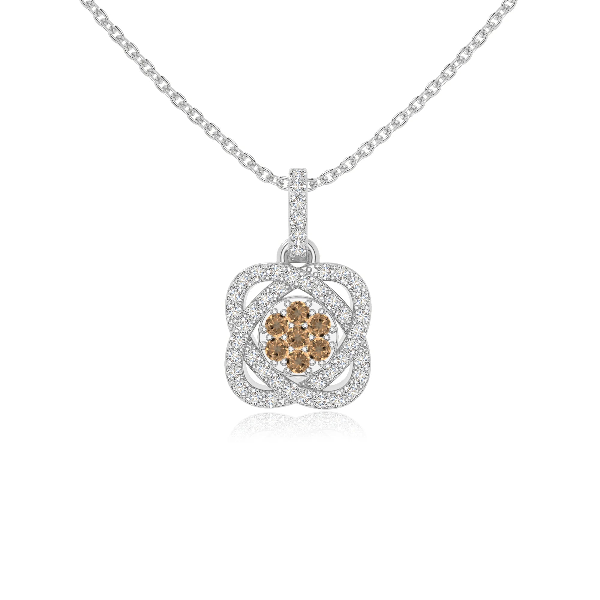 natural citrine inner power necklaces in sterling silver 