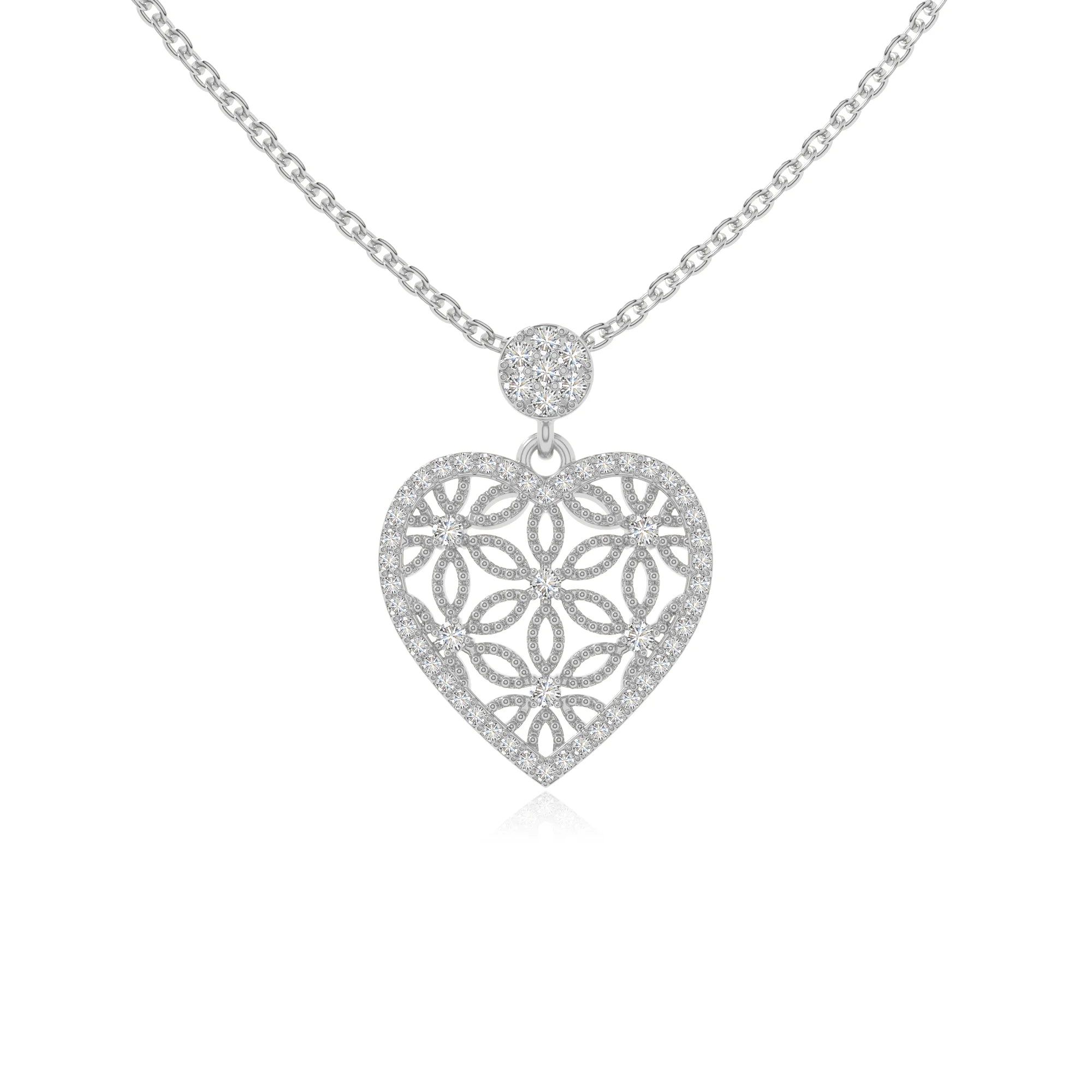 moissanite infinity love knot necklaces in sterling silver 
