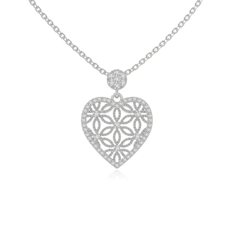 moissanite infinity love knot necklaces in sterling silver 