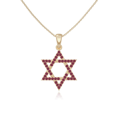 natural ruby infinity love knot necklaces in yellow gold vermeil 