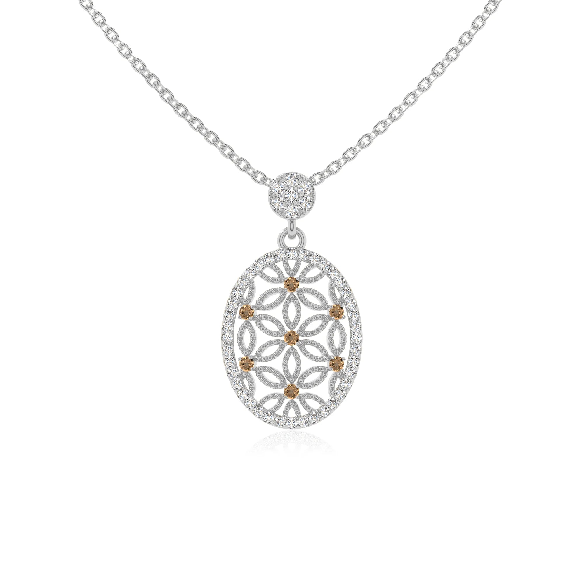 natural citrine infinity love knot necklaces in sterling silver 