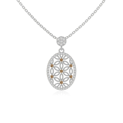 natural citrine infinity love knot necklaces in sterling silver 