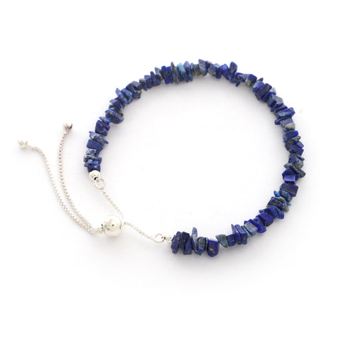 natural lapis-lazuli rough shape bolo bracelet