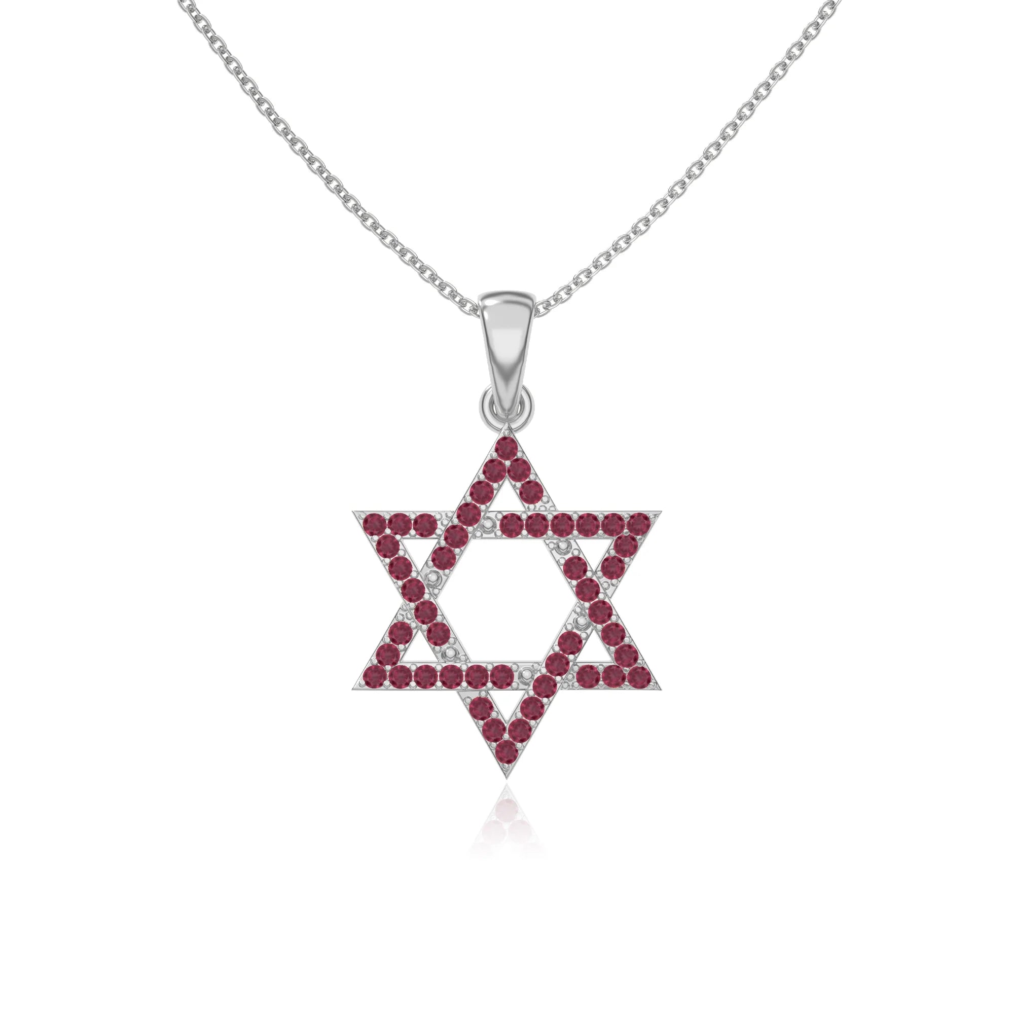 natural ruby infinity love knot necklaces in sterling silver 